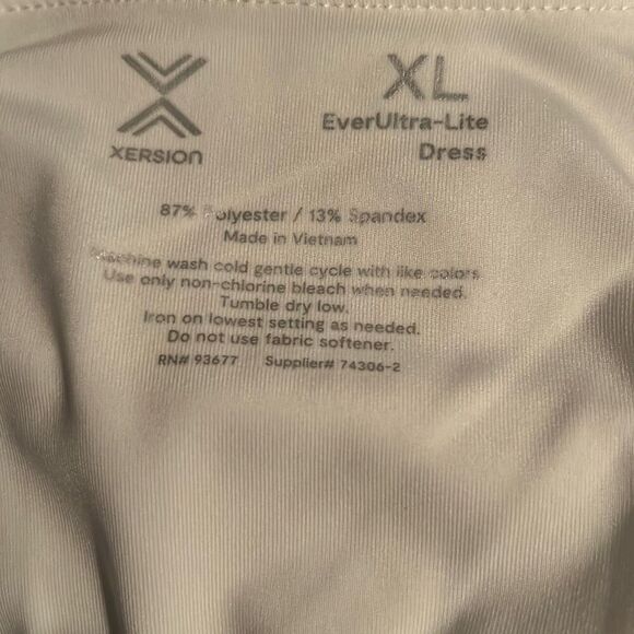 Xersion Everultra-Lite Sleeveless Tennis Dress Size XL White nwt (0246) - Picture 5 of 6